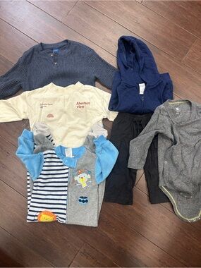 Baby boy bundle of clothes and more- sizes 0-12 months